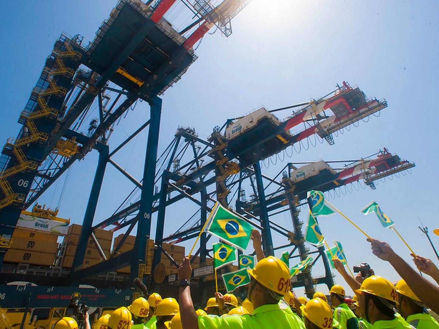 Maersks havneterminal i brasilianske Santos har været i drift siden 2013. | Foto: APM Terminals
