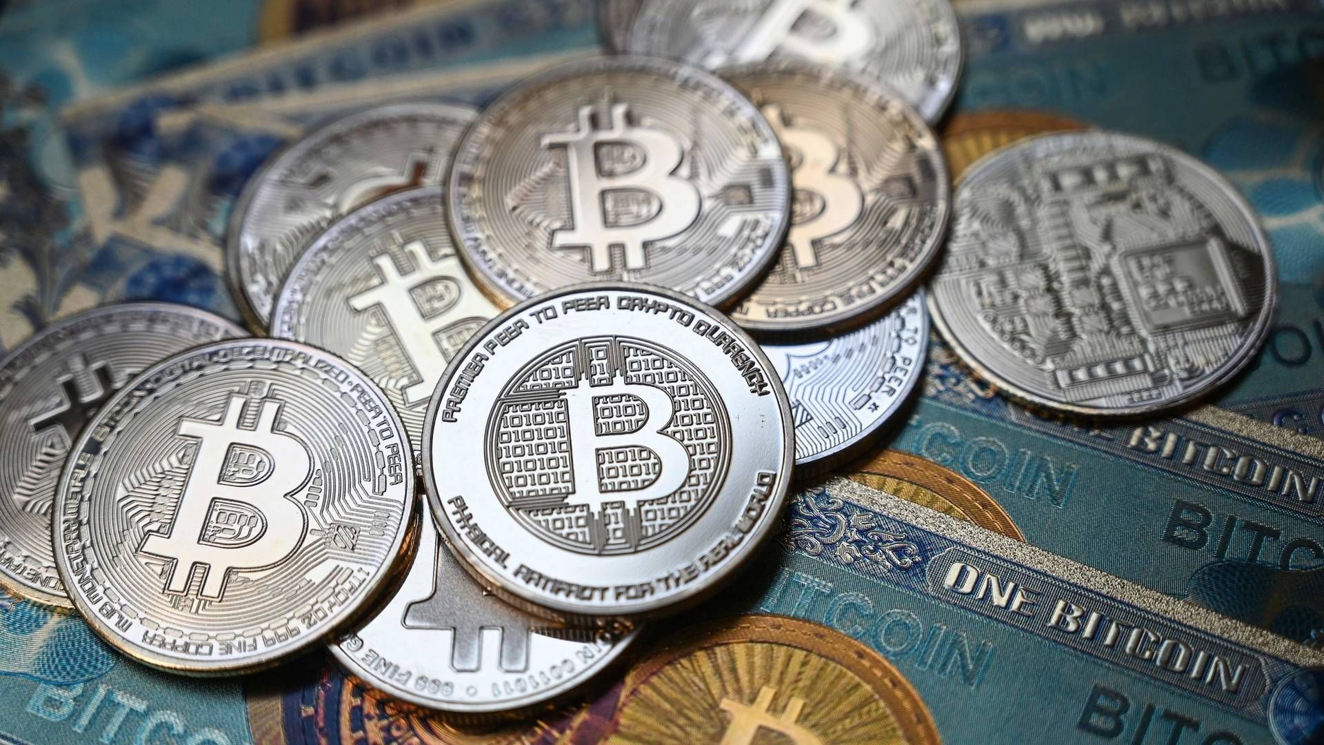 Illustration af kryptovalutaen Bitcoin. | Foto: OZAN KOSE/AFP / AFP