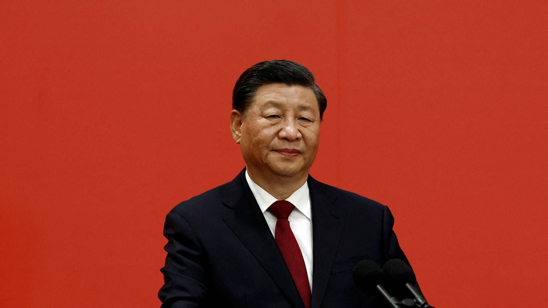 Kinas præsident Xi Jinping har ifølge avisen The Guardian bedt den kinesiske hær om at forberede sig på krig. Det tolker mediet som sabelraslen overfor Taiwan. | Foto: Tingshu Wang/Reuters/Ritzau Scanpix