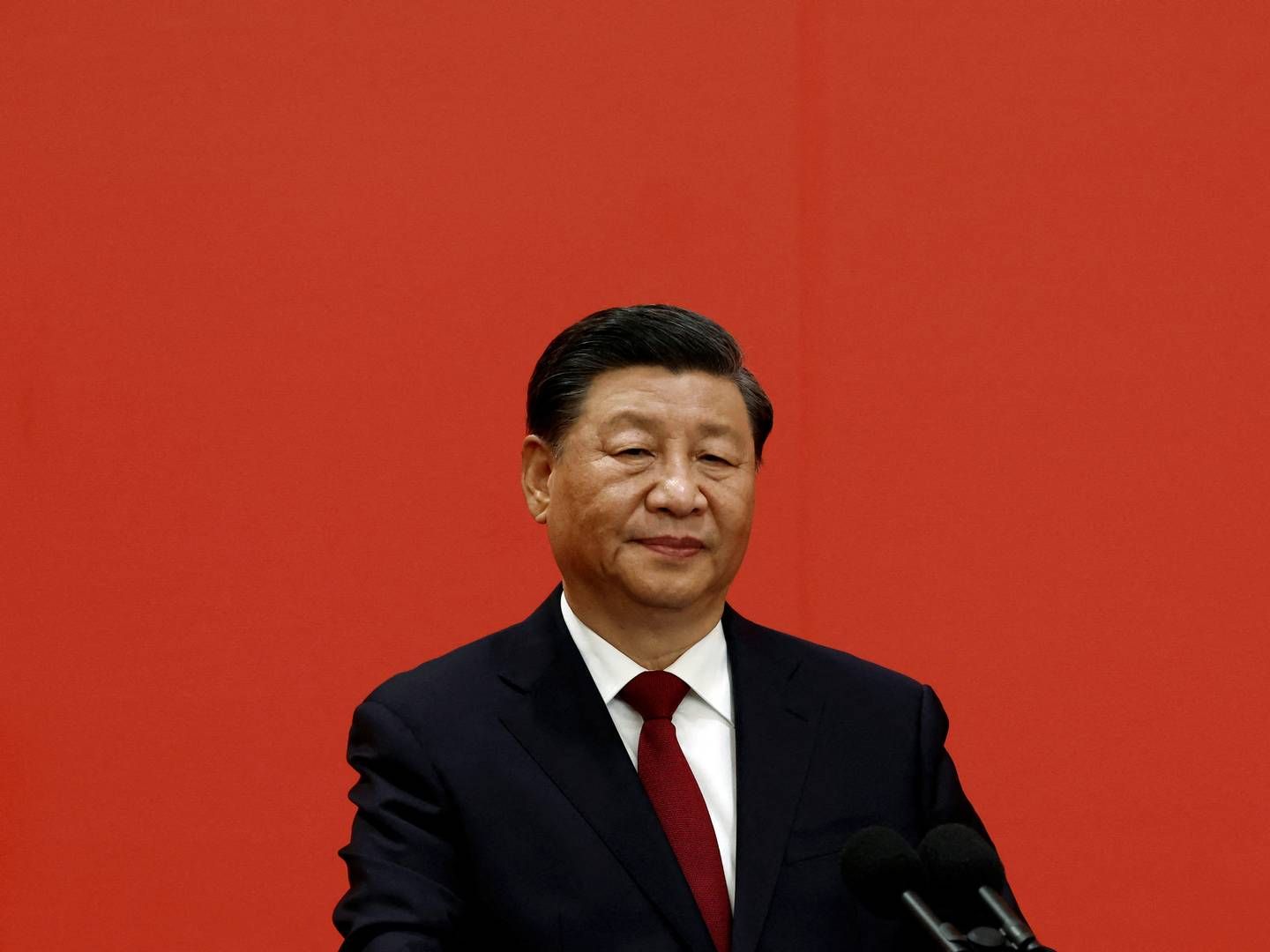 Kinas præsident Xi Jinping har ifølge avisen The Guardian bedt den kinesiske hær om at forberede sig på krig. Det tolker mediet som sabelraslen overfor Taiwan. | Foto: Tingshu Wang/Reuters/Ritzau Scanpix