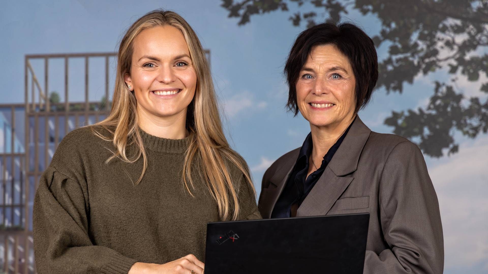 HELSEPARK: Julie Rønning Indrelid og Ann-Elin Thunhaug går inn i nye stillinger som prosjektledere i Drammen Helsepark i januar 2023. | Foto: Jørn Grønlund