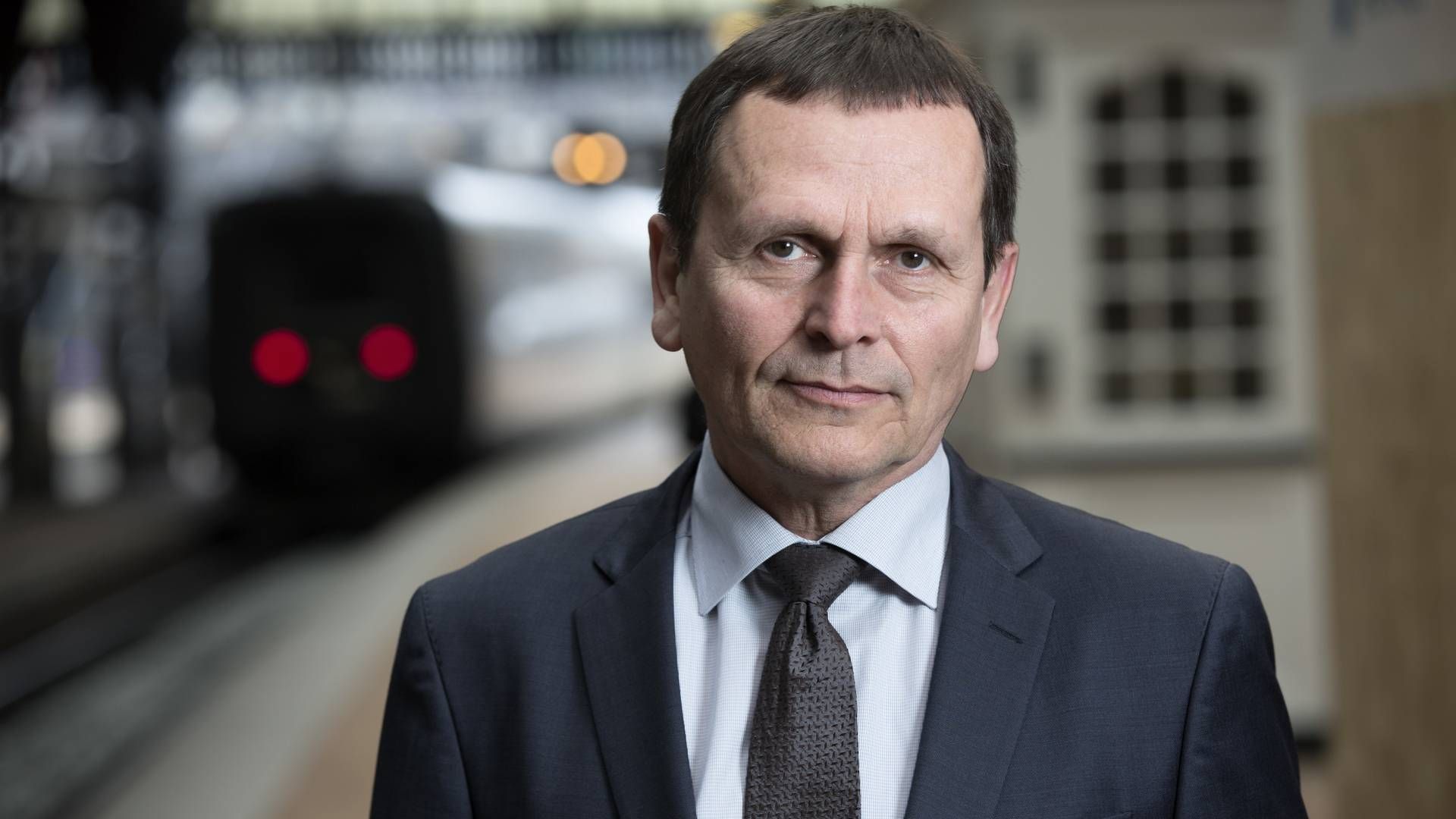 Flemming Jensen, adm. direktør i DSB, forudser, at der bliver færre medarbejdere i 2023. | Foto: PR / DSB