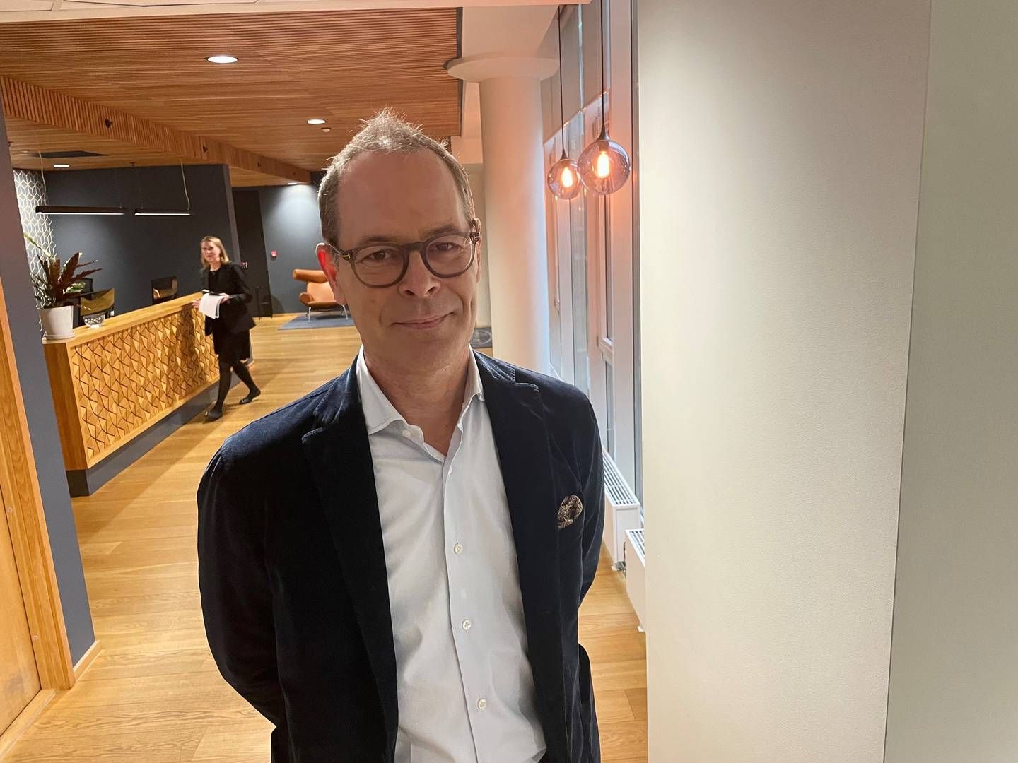 FORNØYD: Martin Olin, administrerende direktør i Bergenbio, sier han er oppmuntret av de foreløpige resultatene som er kommet fra lungekreftstudien. | Foto: Anne Grete Storvik