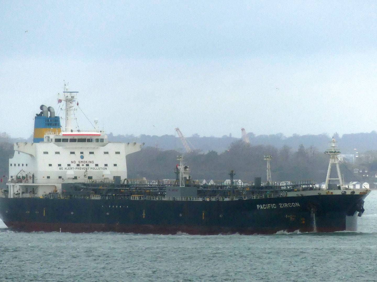 The tanker Pacific Zircon was attacked last week off the coast of Oman. | Photo: David Potter/Reuters/Ritzau Scanpix