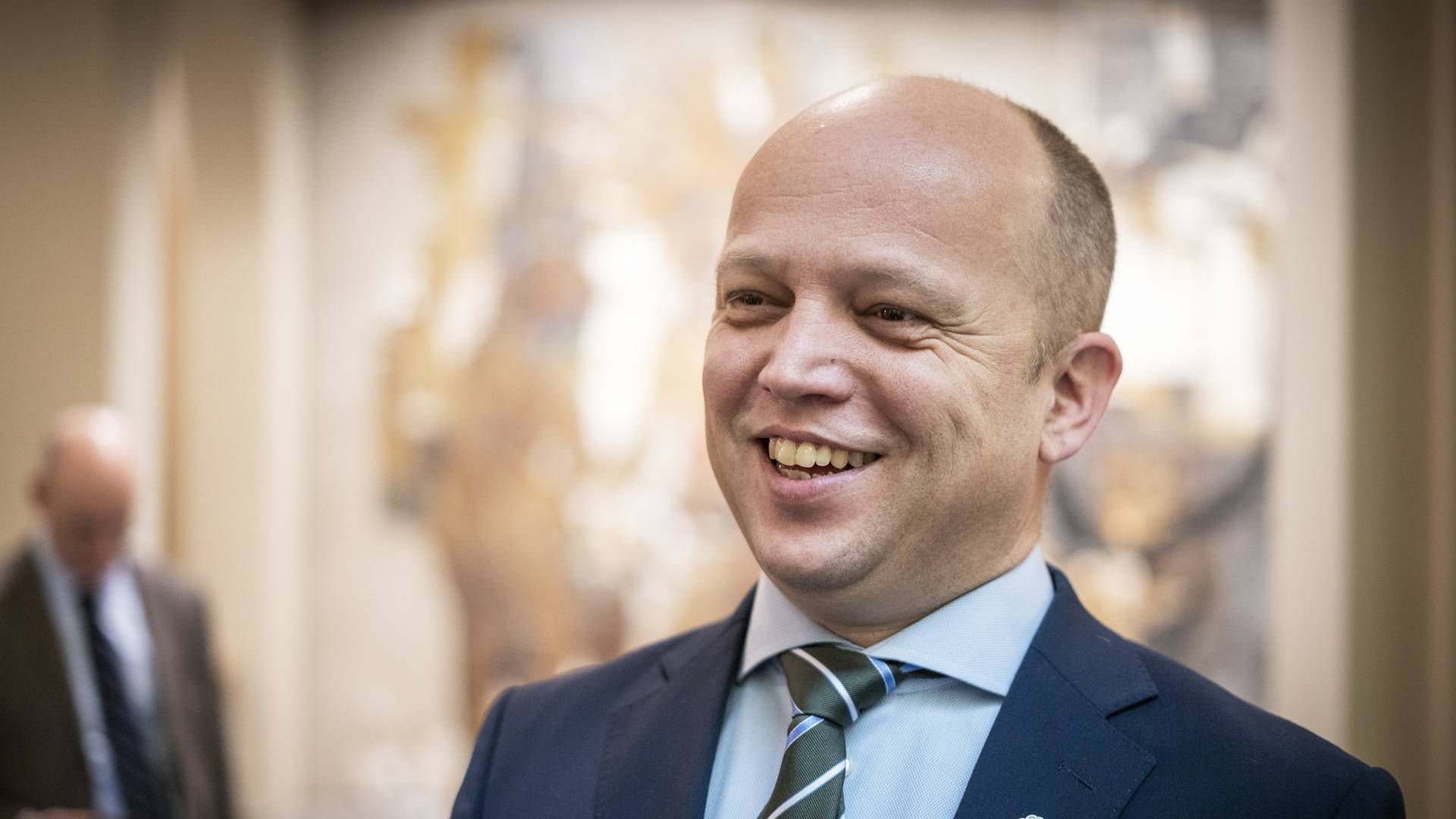 Finansminister Trygve Slagsvold Vedum har vært på besøk hos den svenske finansministeren. | Foto: NTB
