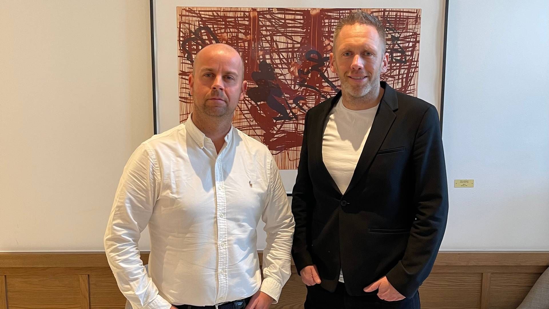 PARTNERE: Veslefrikk Eiendom ved Tom André Svenning-Gultvedt og Arne Erik Rønningen i AEKO inngår partnerskap, og skal etablere eiendomsverdier for 1,25 milliarder. | Foto: Veslefrikk/AEKO