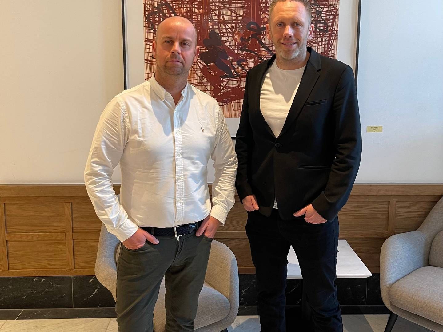 PARTNERE: Veslefrikk Eiendom ved Tom André Svenning-Gultvedt og Arne Erik Rønningen i AEKO inngår partnerskap, og skal etablere eiendomsverdier for 1,25 milliarder. | Foto: Veslefrikk/AEKO