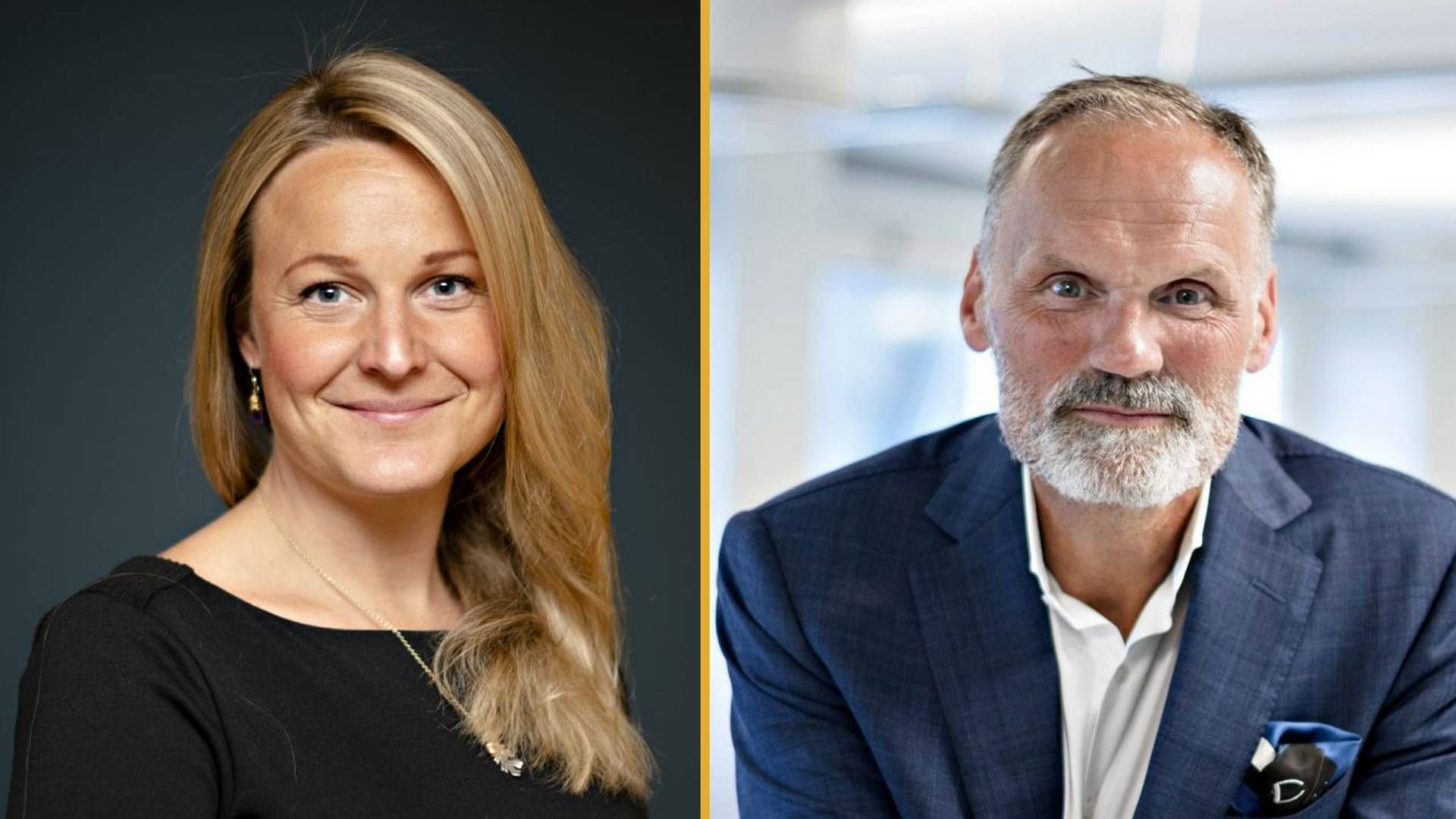 Malin Gustavi, direktør for transformasjon og bærekraft og Klaus- Anders Nysteen, administrerende direktør i Kredinor | Foto: Kredinor