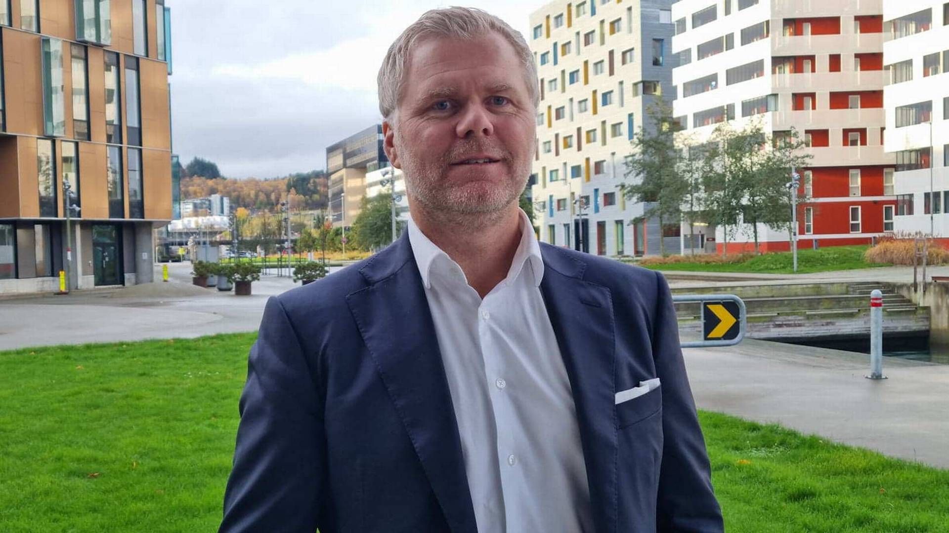 HAR NOK Å JOBBE MED: Administrerende direktør Truls Kolsrud Engene og SVG Property har mange prosjektet på gang, men åpner for kjøp av attraktive eiendommer hvis prisen er rett. | Foto: Øystein Byberg