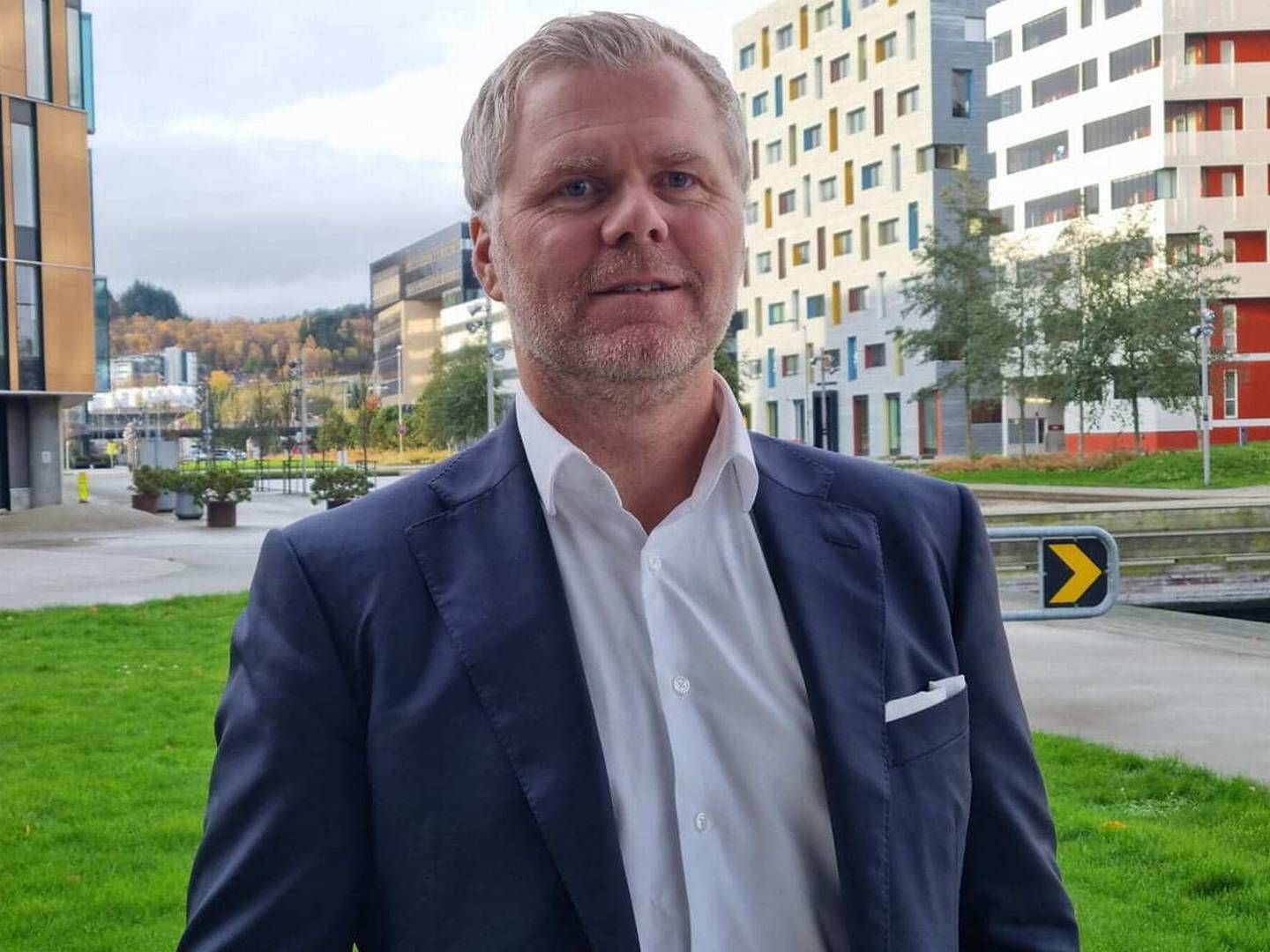 HAR NOK Å JOBBE MED: Administrerende direktør Truls Kolsrud Engene og SVG Property har mange prosjektet på gang, men åpner for kjøp av attraktive eiendommer hvis prisen er rett. | Foto: Øystein Byberg