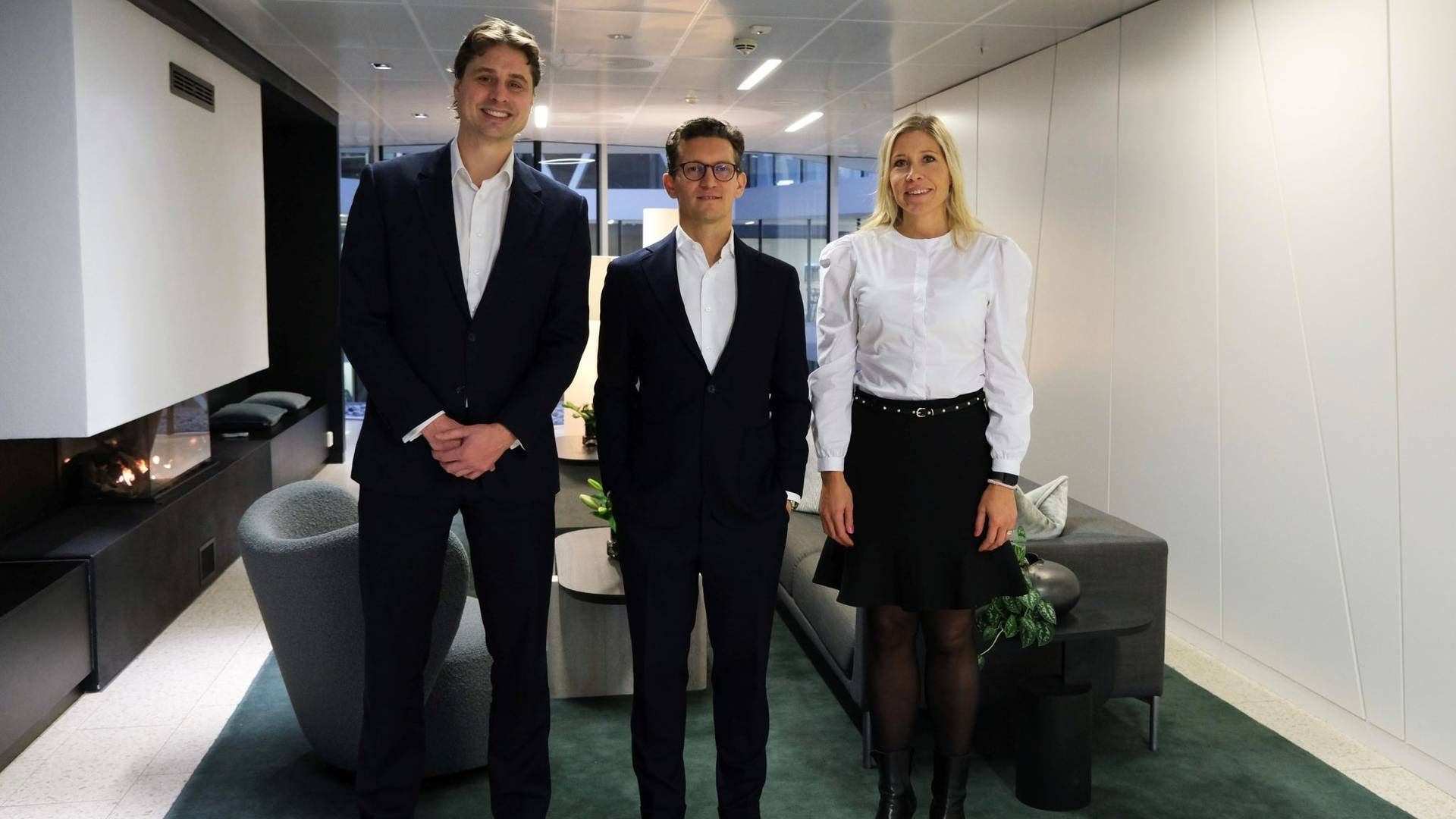 Fredrik Dahm, Andreas Rabe og Anna Falck-Ytter kan nå kalle seg specialist counsel. | Foto: Wiersholm