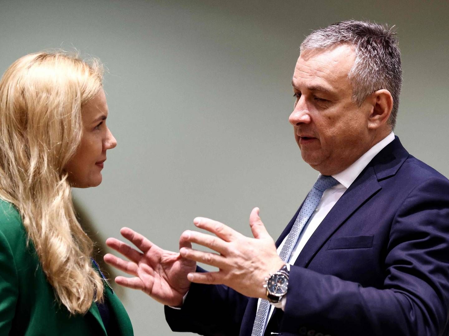EU Minister of Energy Kadri Simson and Czech Minister of Industry Jozef Sikela have their work cut out for them to solve the energy policy quandary where new measures are taken hostage in the scramble for a cap on gas prices. | Photo: Kenzo Tribouillard/AFP / AFP