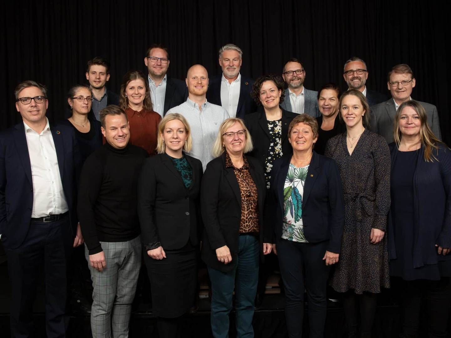 Dette er styret som ble valgt på Finansforbundets årsmøte i 2019. Siden den gang er seks medlemmer byttet. ut. | Foto: Sverre Chr. Jarild/Finansforbundet