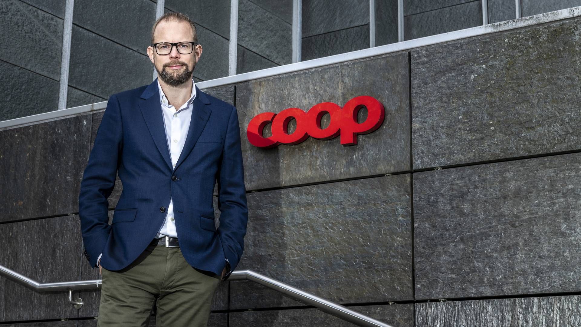 Coop, med topchef i Coop Kræn Østergaard Nielsen i spidsen, nedlægger direktørområde efter et halvt år | Foto: Steven Biccard/Coop/PR