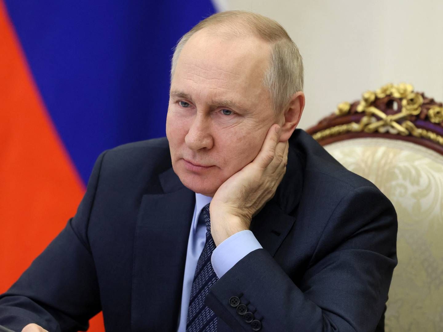 Den russiske præsident Vladimir Putin vil ikke acceptere G7-landene og EU's prisloft på russisk olie. | Foto: Sputnik/Via Reuters