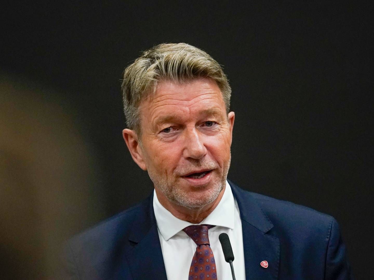 REDEGJORDE: Olje- og energiminister Terje Aasland la frem nye rammevilkår for havvind tirsdag. | Foto: Lise Åserud/NTB