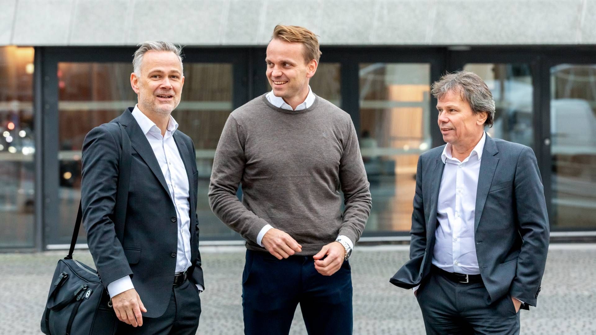 Fra venstre: Jens Sefland, Erik Hagerup og Sigurd Klev i Heimdal Forvaltning.