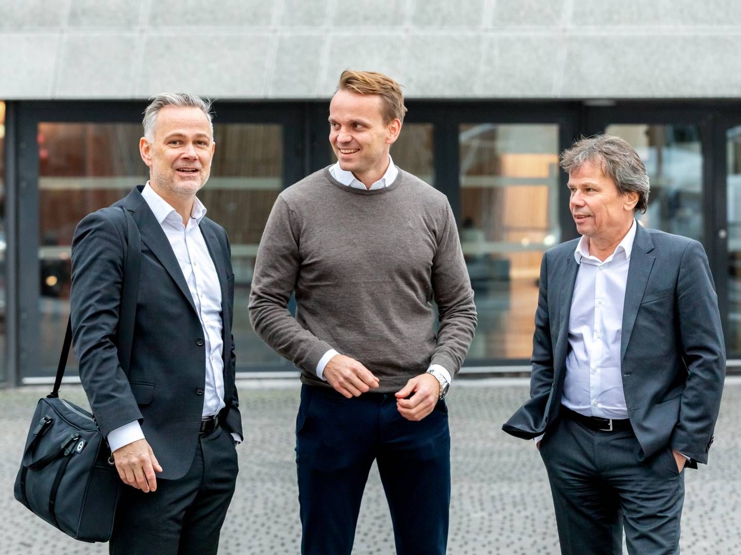 Fra venstre: Jens Sefland, Erik Hagerup og Sigurd Klev i Heimdal Forvaltning.