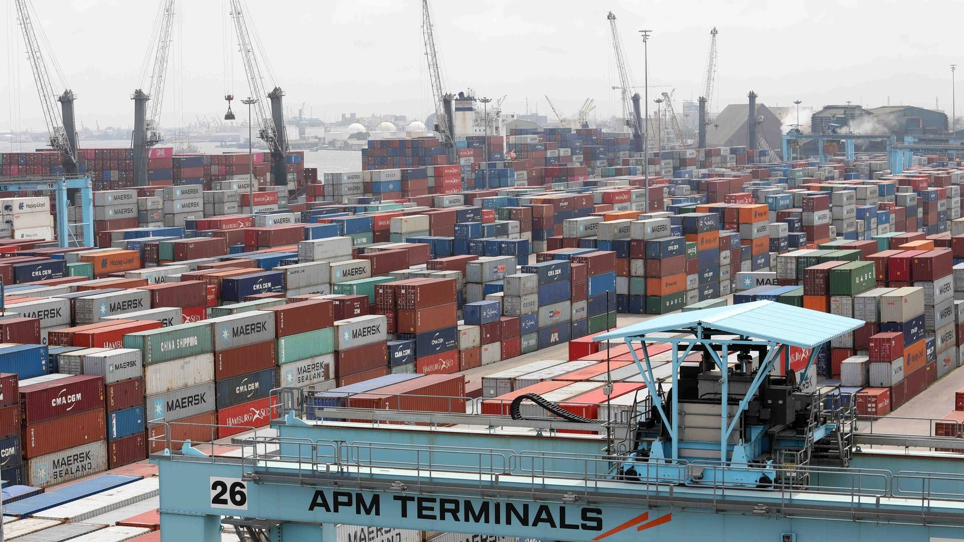 Maersks terminal i Apapa er Nigerias største. | Foto: Temilade Adelaja/Reuters/Ritzau Scanpix