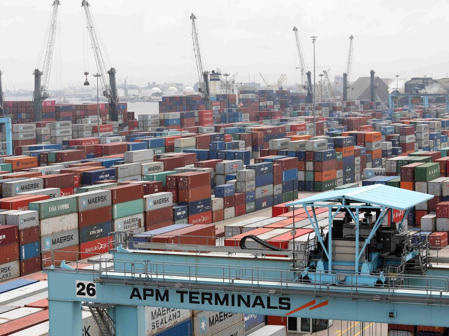 Maersk's terminal in Apapa is the largest in Nigeria. | Photo: Temilade Adelaja/Reuters/Ritzau Scanpix