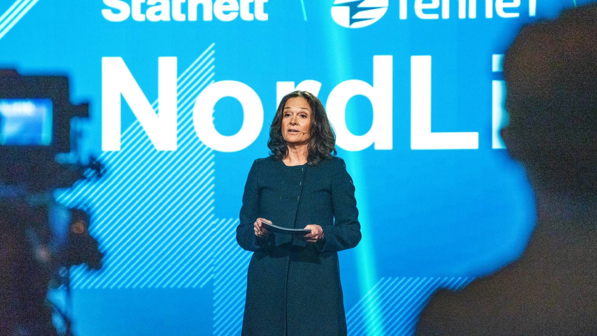 FORSVARER SJEFEN: Statnett mener konsernsjef Hilde Tonne er blitt feilaktig gjengitt i vindkraft-debatten. | Foto: Gorm Kallestad / NTB