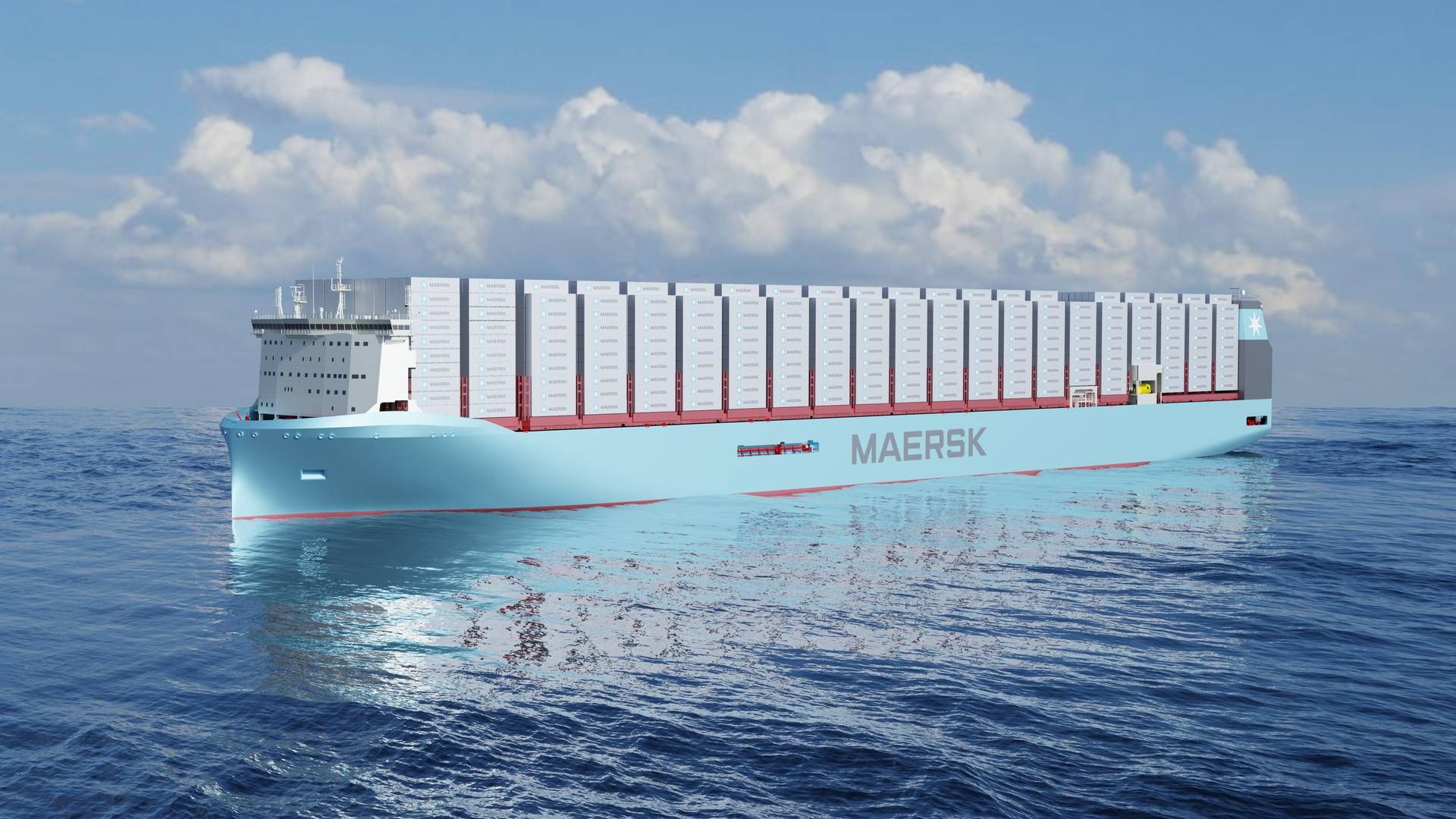 Design for a future Maersk container ship able to sail on green methanol. | Photo: Maersk