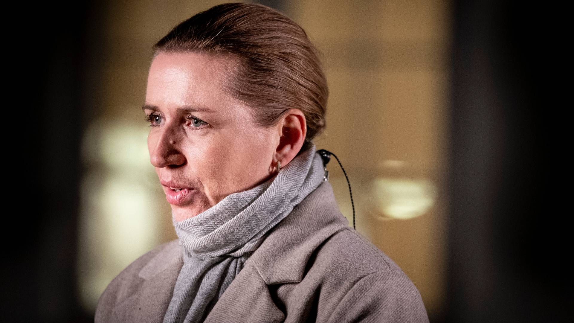 Efter at have forhandlet om en ny regering siden folketingsvalget 1. november meldte fungerende statsminister Mette Frederiksen tirsdag aften, at Socialdemokratiet, Venstre og Moderaterne danner ny regering. | Foto: Liselotte Sabroe/Ritzau Scanpix