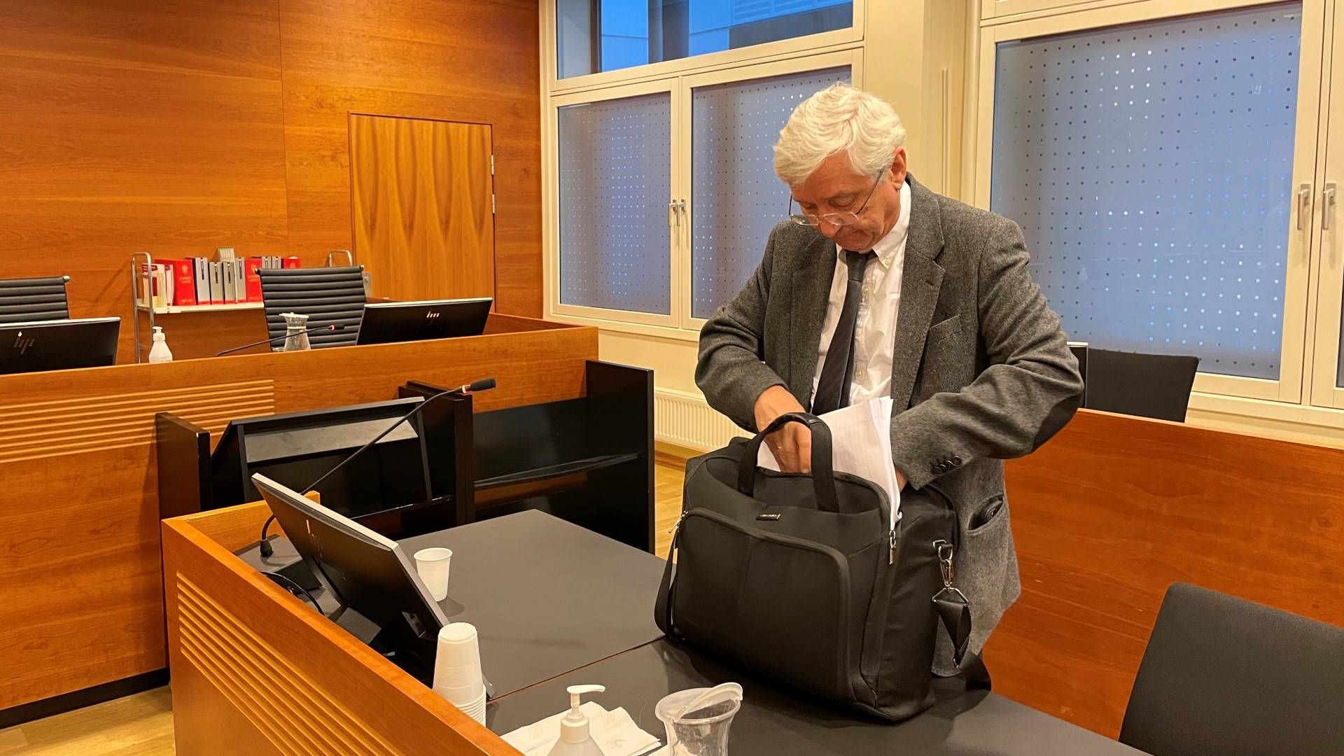 Forsvarer Arvid Sjødin etter at Viggo Kristiansen ble frifunnet av lagmannsretten. | Foto: Aleksander Losnegård, AdvokatWatch