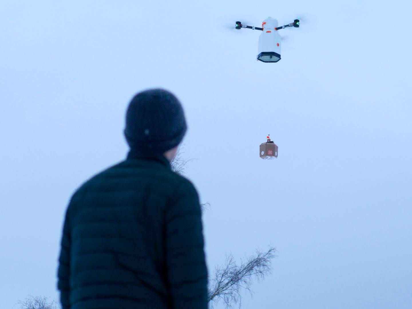 Dronerne i Icas testprojekt kan håndtere pakker på op til fire kilo. | Foto: Ica