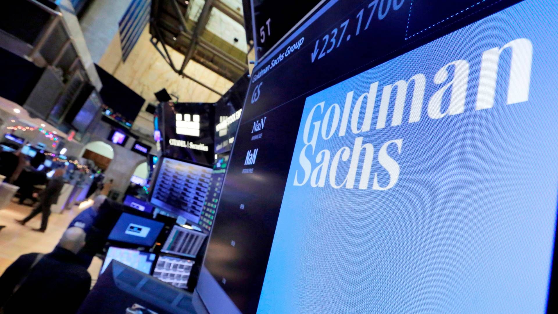 Storbanken Goldman Sachs skal være i ferd med å sparke opptil åtte prosent av de ansatte, etter at selskapet ikke har nåd sine egne lønnsomhetsmål. | Foto: Richard Drew/AP