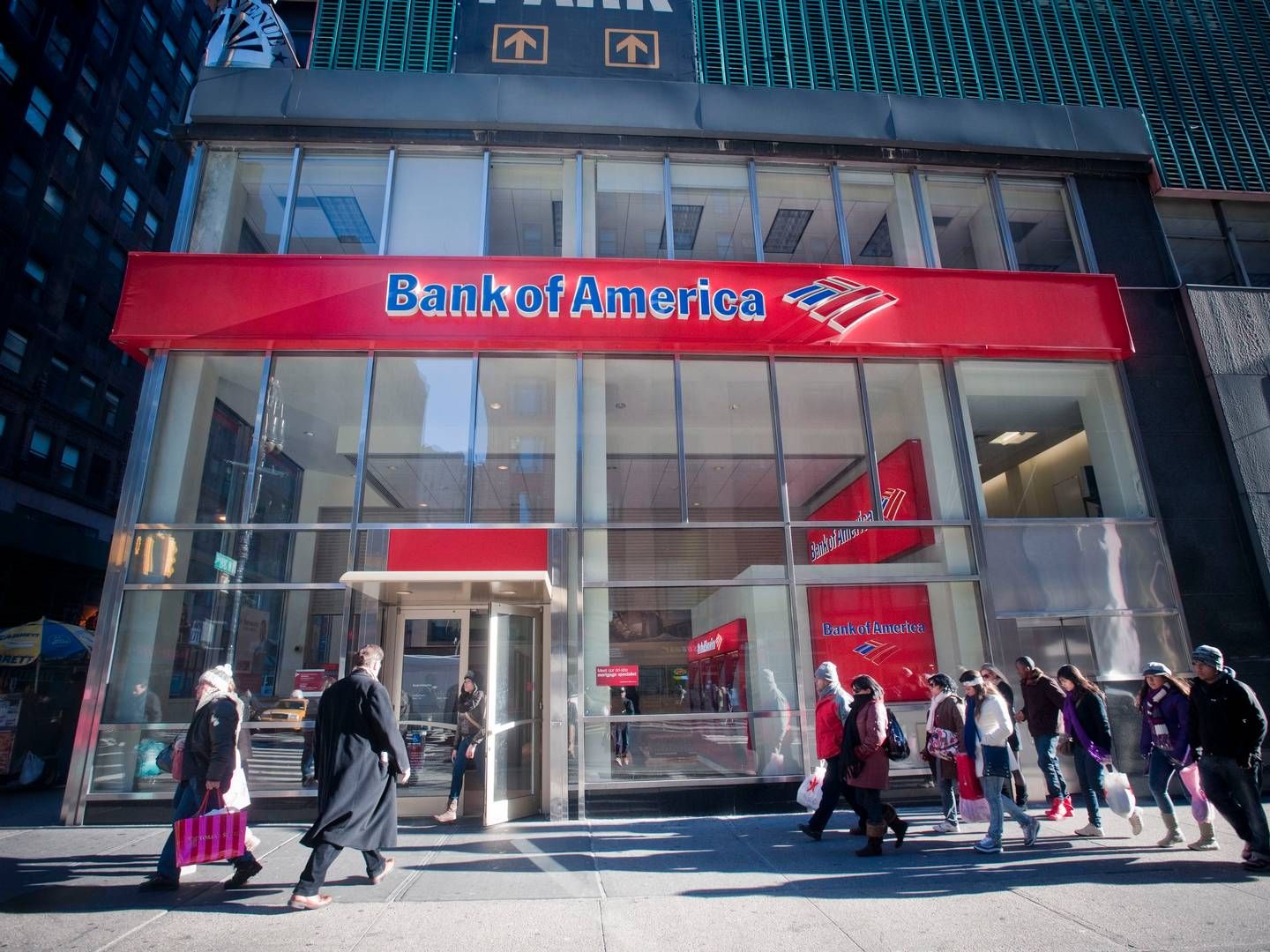 Eine Filiale der Bank of America in New York.