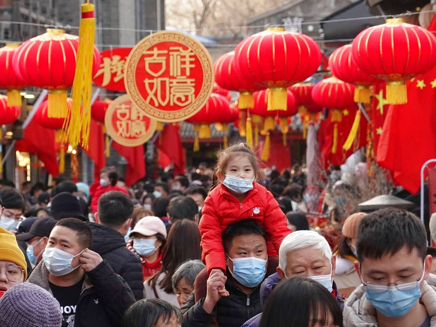 In 2021, Chinese New Year celebrations were marked by the pandemic. Freight volumes usually decline during this time, but carriers have no intentions of reducing capacity this year. | Photo: Tang Ke/AP/Ritzau Scanpix