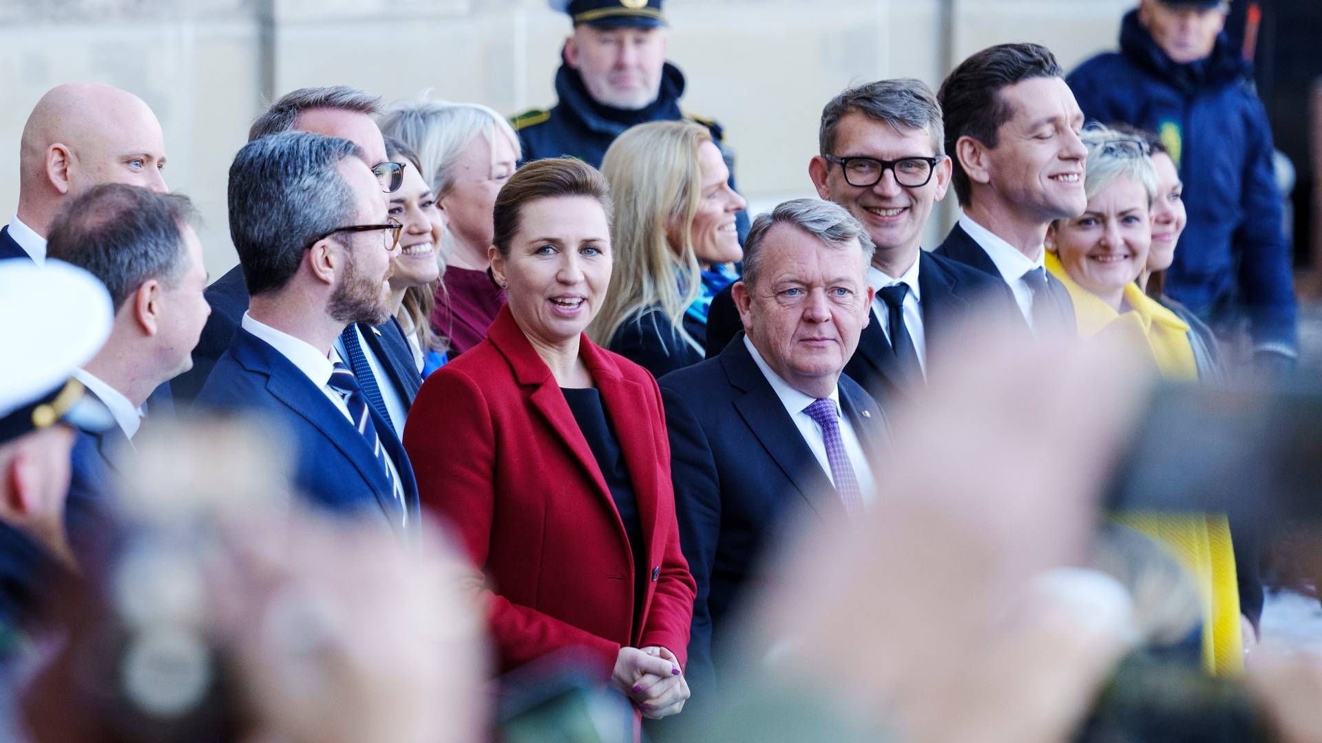 SVM-regeringen blev præsenteret foran Amalienborg torsdag. | Foto: Bo Amstrup/Ritzau Scanpix