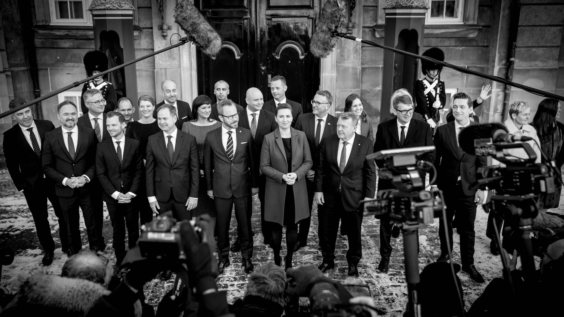 SVM-regeringen blev præsenteret på Amalienborg Slotsplads 15. december. | Foto: Mads Claus Rasmussen