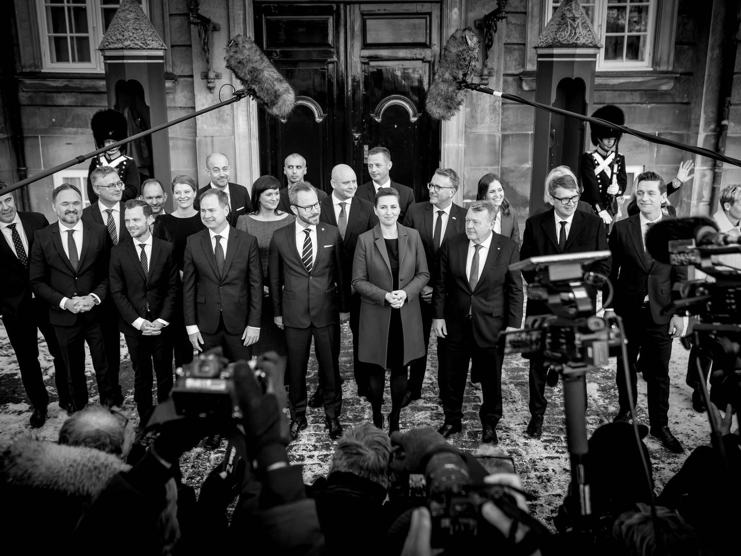 SVM-regeringen blev præsenteret på Amalienborg Slotsplads 15. december. | Foto: Mads Claus Rasmussen