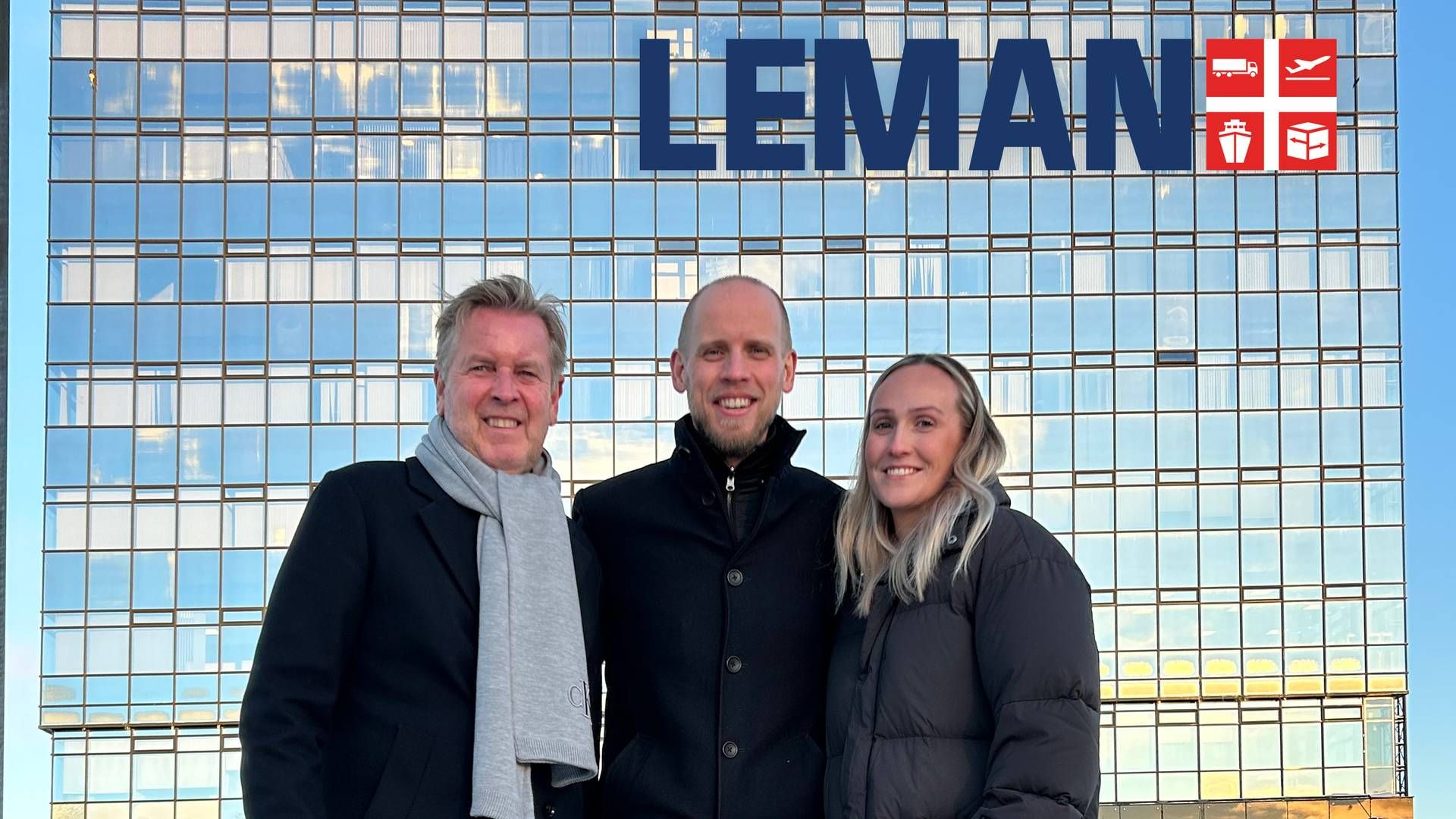 De tre første medarbejdere på Lemans kontor i Reykjavik er (fra venstre) Samuel Grytvik, Karl Óðinn Guðmundsson og Kristin Skuladottir. | Foto: Pr / Leman