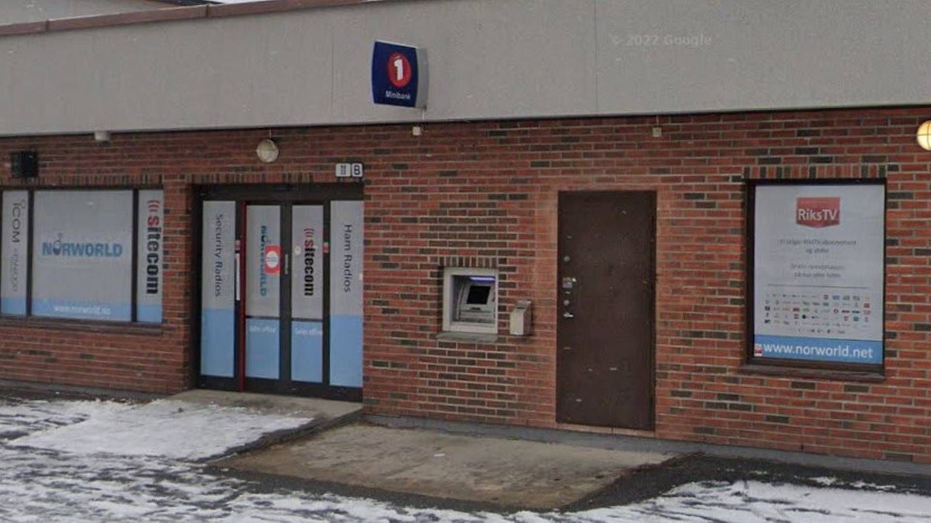 Minibanken i Geithus legges ned. | Foto: Google maps