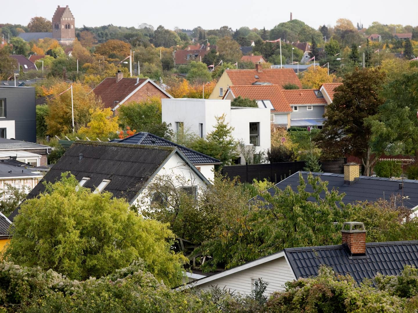 Huspriser kan falde op mod 15 til 20 pct. fra toppen i sommer, lyder det fra Nykredit i ny prognose. | Foto: Thomas Borberg