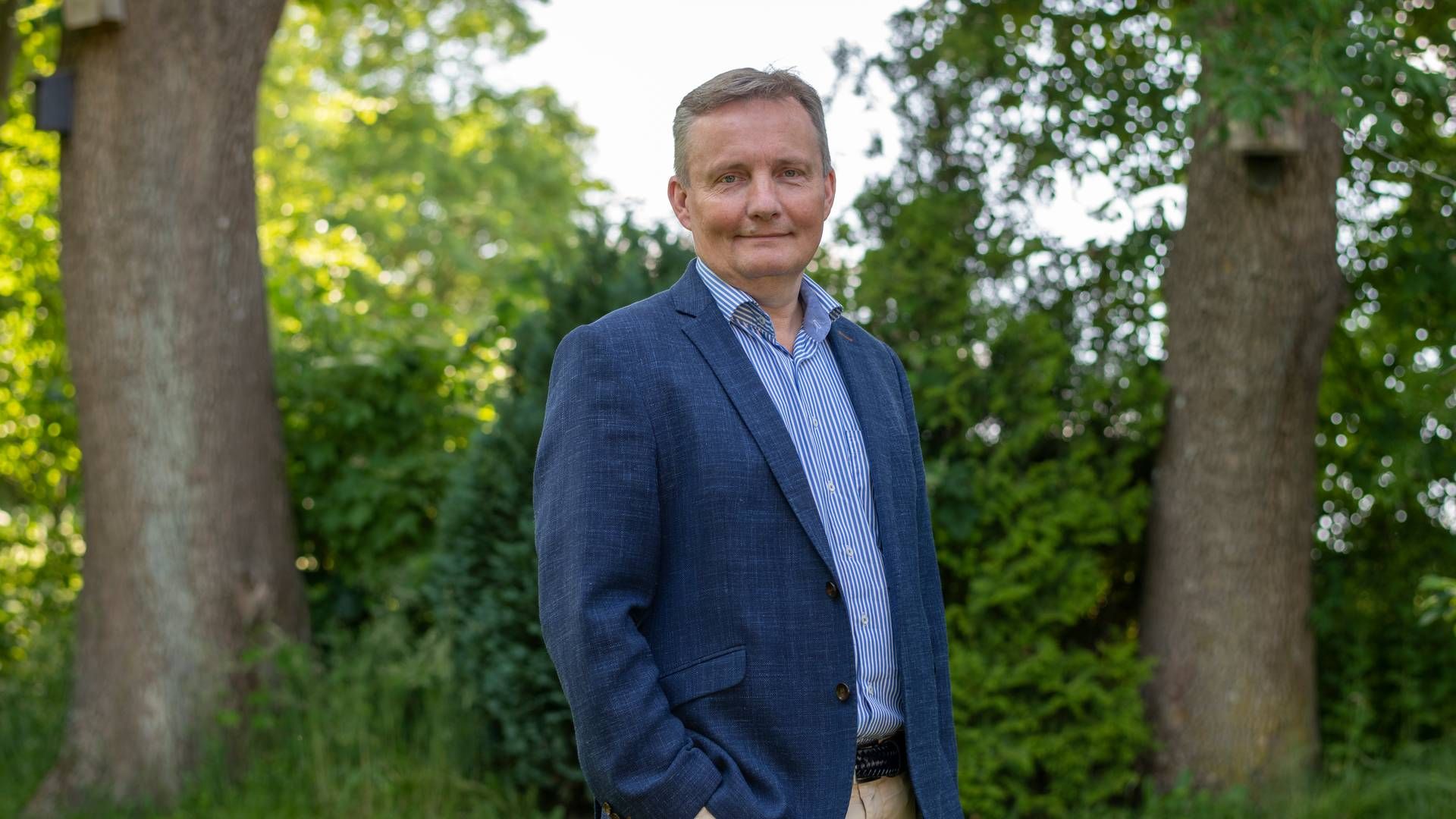 Lars Frank Jensen er adm. direktør for Kreditbanken, der har fire filialer i Aabenraa, Sønderborg, Haderslev og Tønder. | Foto: Joachim Ladefoged