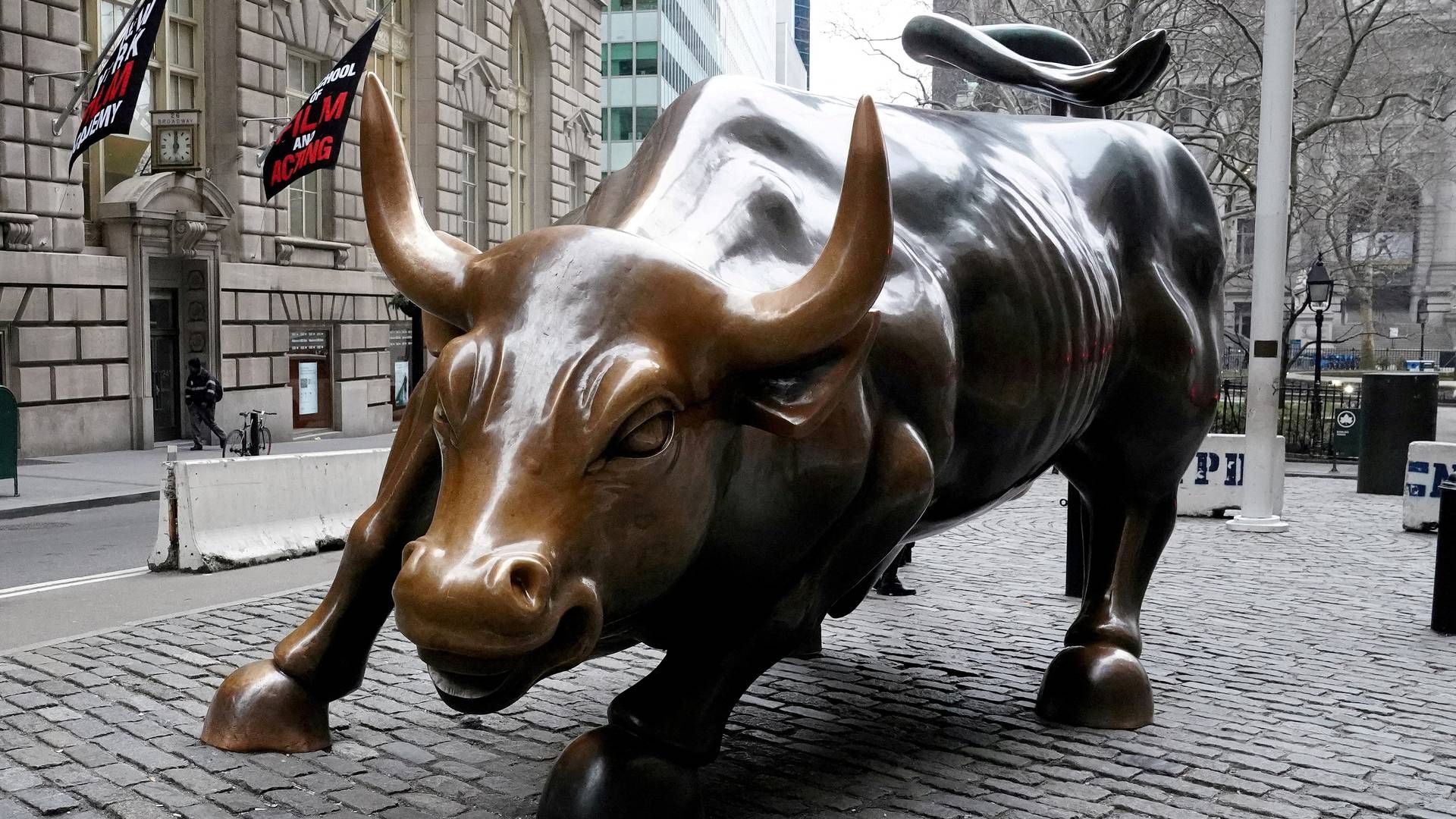 The Charging Bull or Wall Street Bull is pictured in the Manhattan borough of New York City. | Photo: Carlo Allegri/Reuters/Ritzau Scanpix