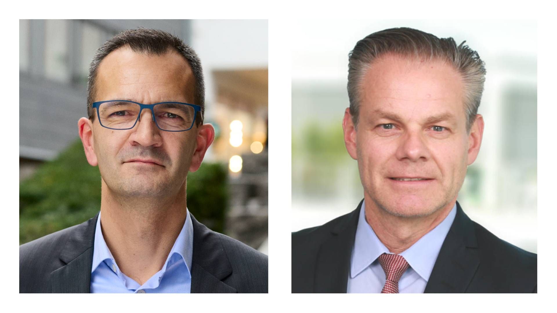 Jyske Capital's CIO Mikkel Røgild and Haas Carstensen, Head of Nordic Investors at LGT Capital Partners. | Photo: Pr/ Jyske Bank and Lgt Capital Partners