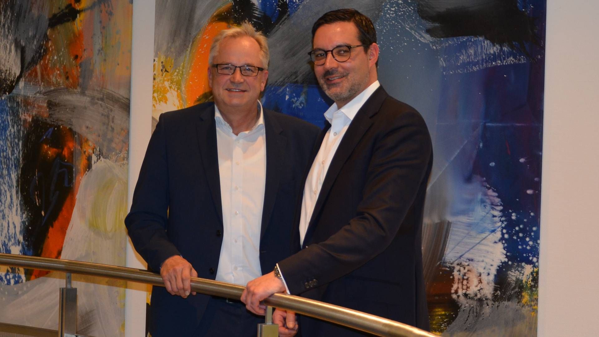 Der alte und der künftige Vorstandschef der Gestalterbank: Joachim Straub (l.) und Alexander Müller. | Foto: Gestalterbank