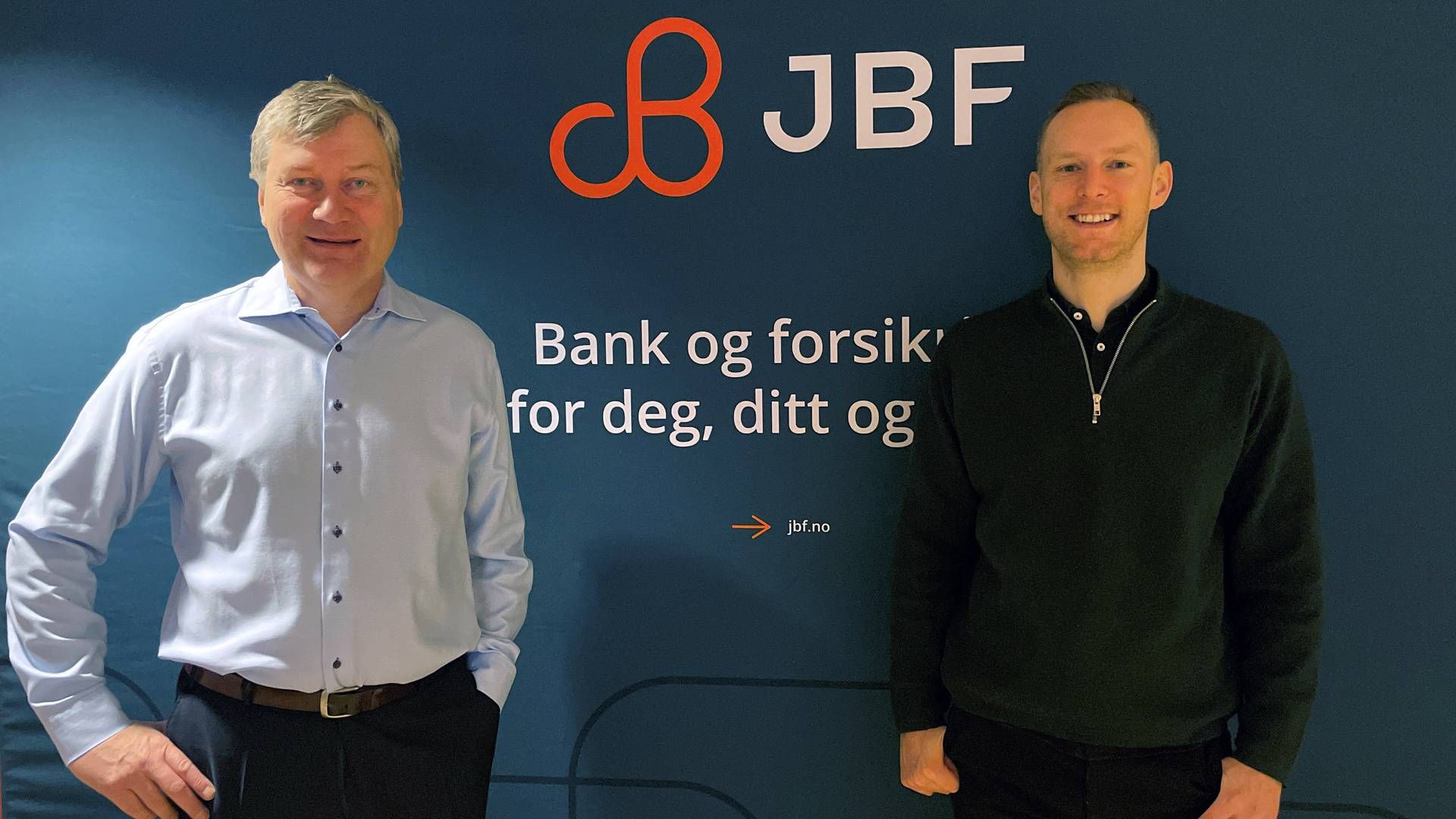 Konsernsjef i JBF, Helge Dalen, og markedsdirektør i JBF, Ole Gjuv Pedersen. | Foto: JBF / PR