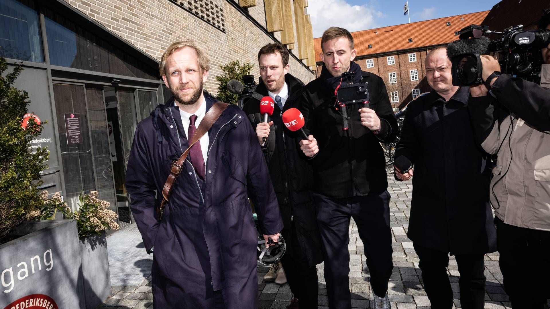 Tejs Binderup (tv.) har fået nyt job som fødevaredirektør i Fødevarestyrelsen. | Foto: Jonathan Damslund