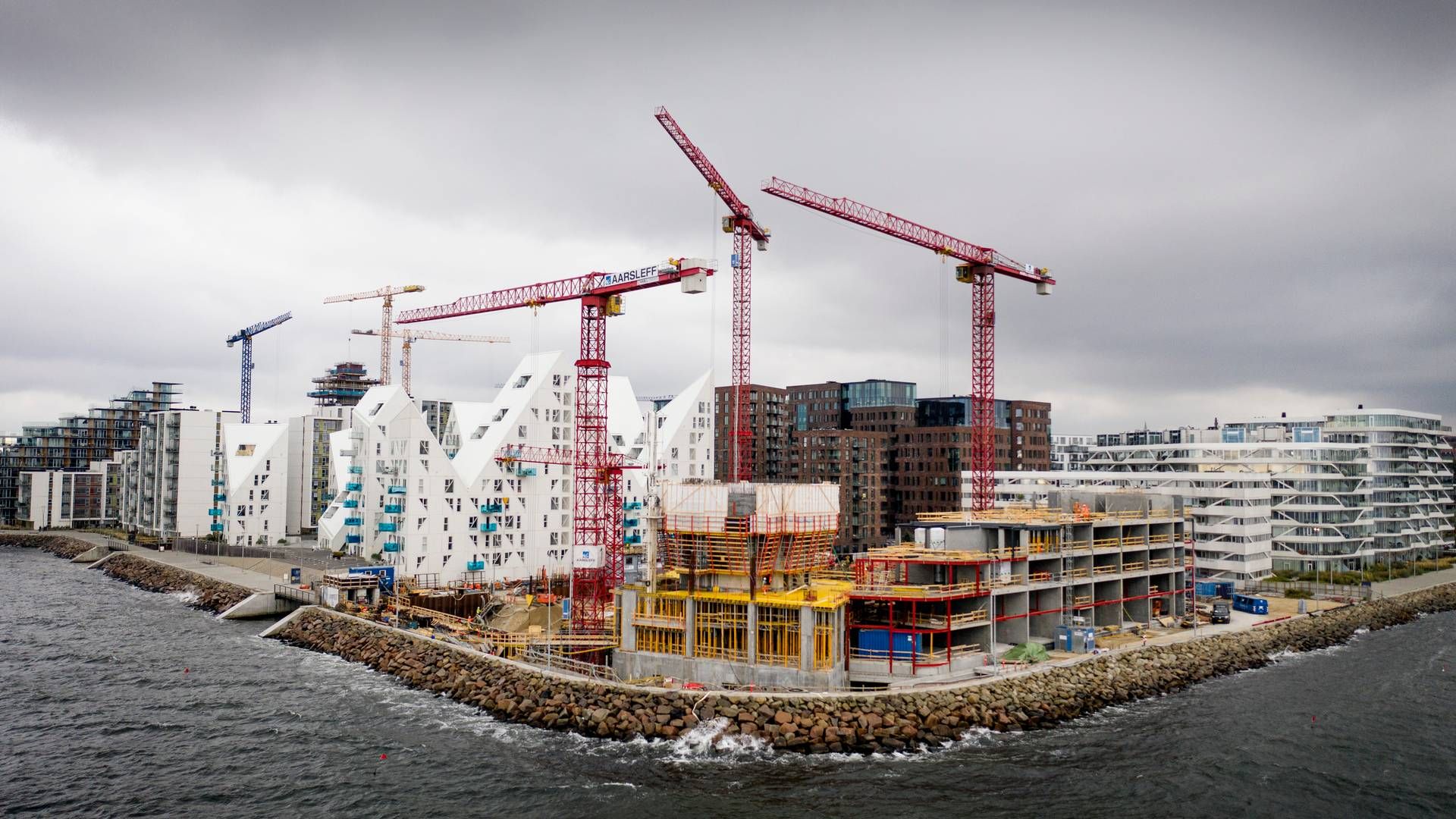 Uenigheder i byggebranchen giver travlhed hos advokater. Arkivfoto fra Aarhus Ø.