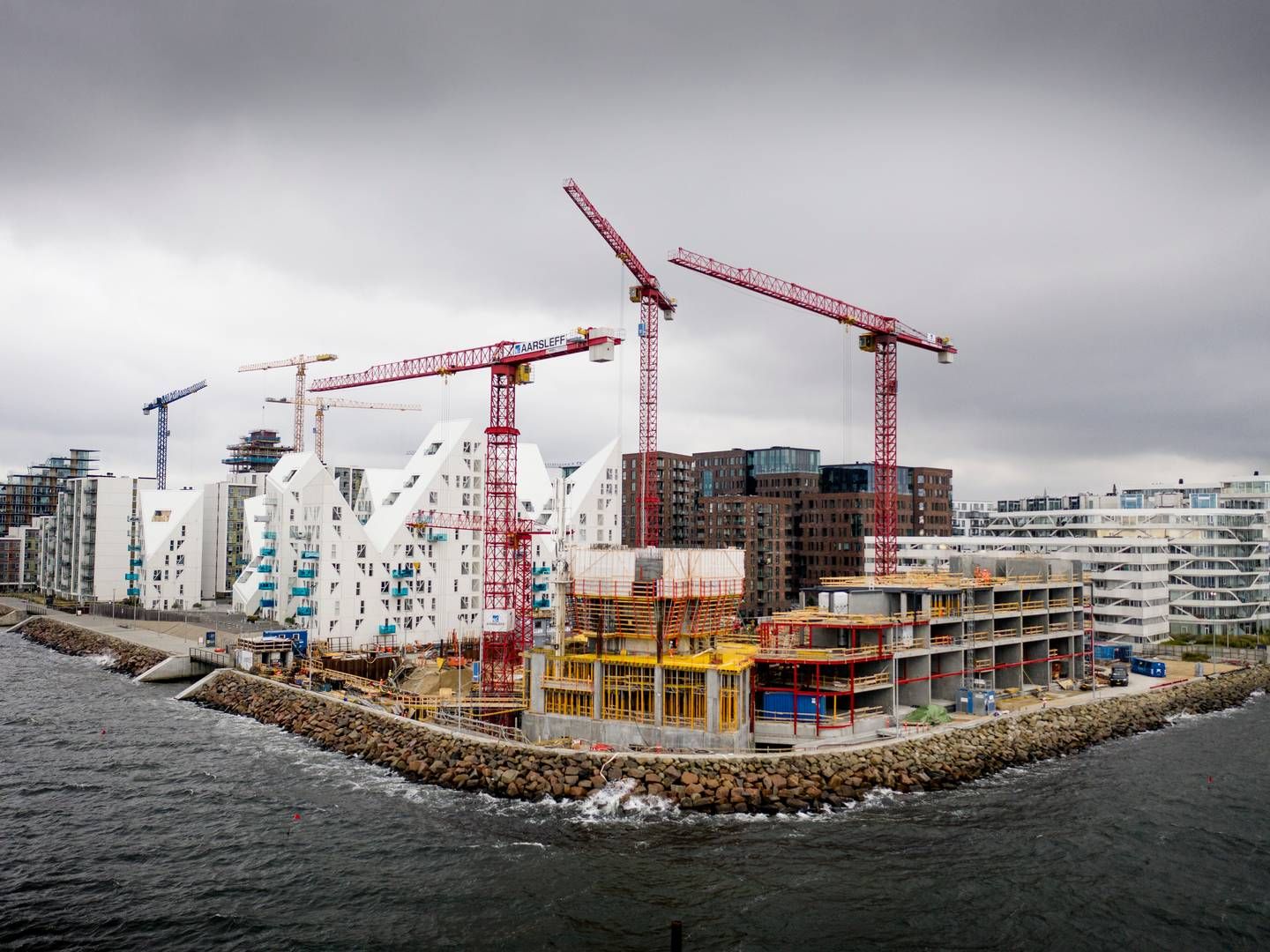 Uenigheder i byggebranchen giver travlhed hos advokater. Arkivfoto fra Aarhus Ø.