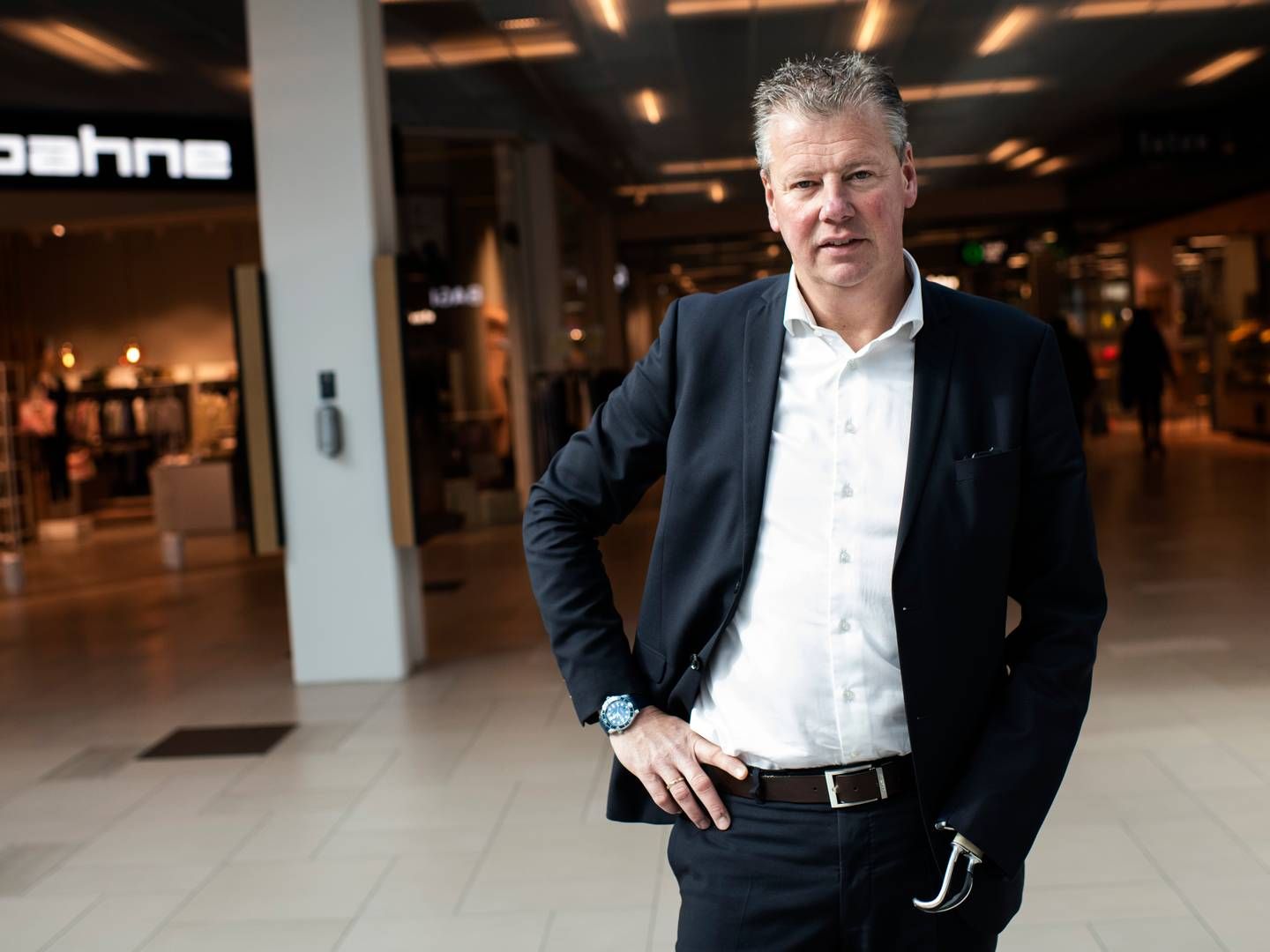 ”Vi kommer til at tage mange af de her tiltag, som er blevet gode vaner, med ind i 2023," siger Jesper Faurholdt, direktør for Danske Shoppingcentre. | Foto: Gregers Tycho