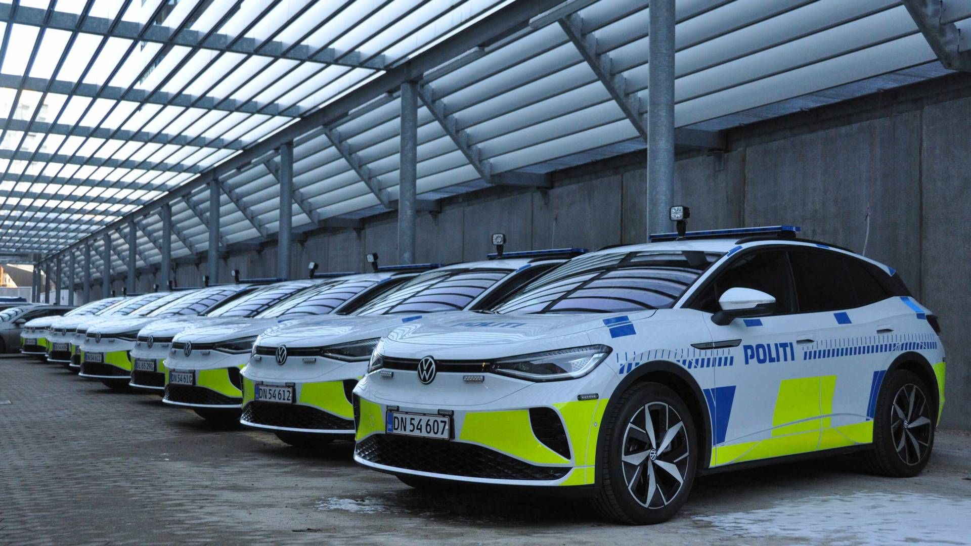 Politiets nye Volkswagen ID4 GTX elektriske patruljevogne | Foto: Pr / Rigspolitiet