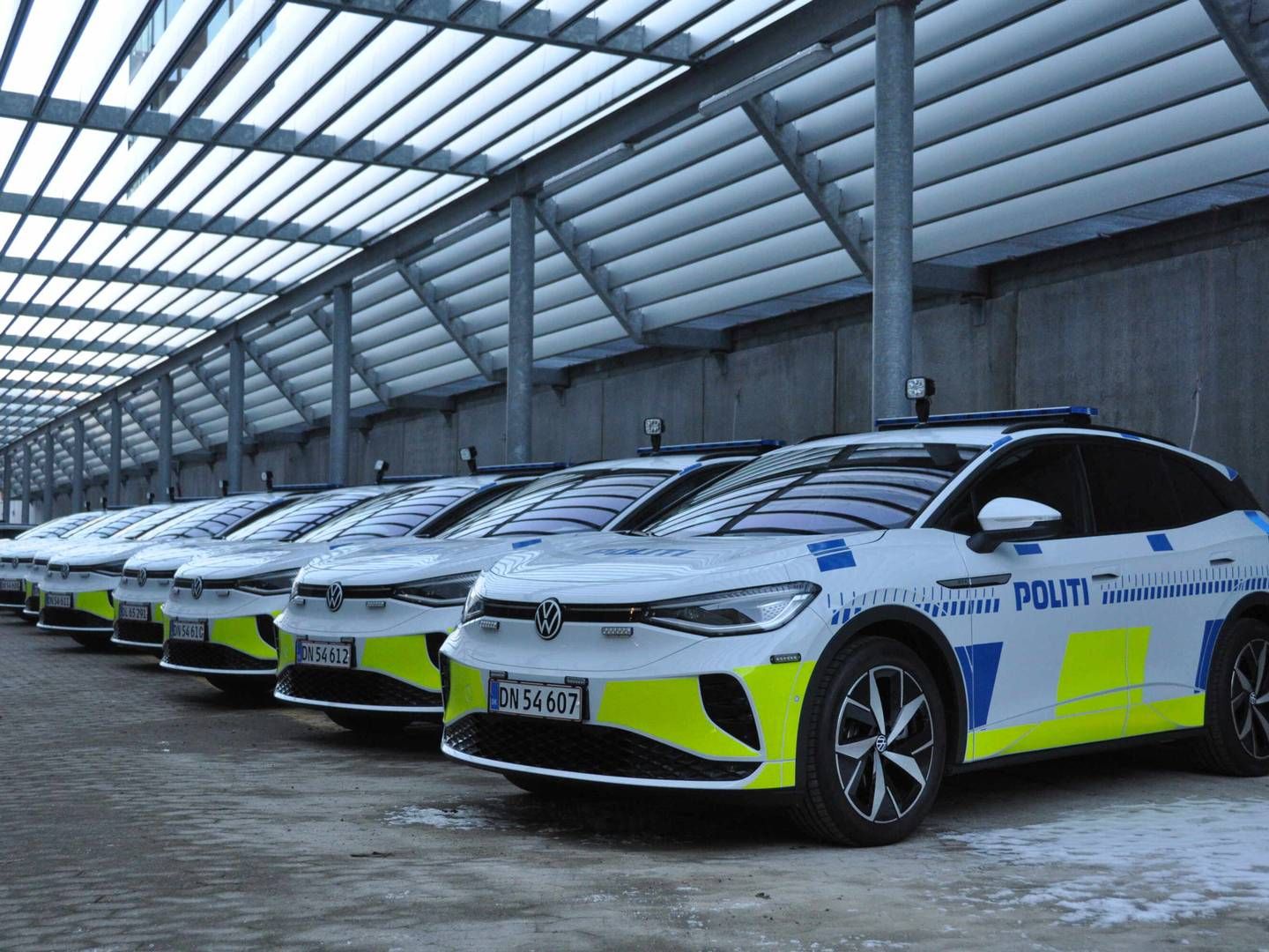 Politiets nye Volkswagen ID4 GTX elektriske patruljevogne | Foto: Pr / Rigspolitiet