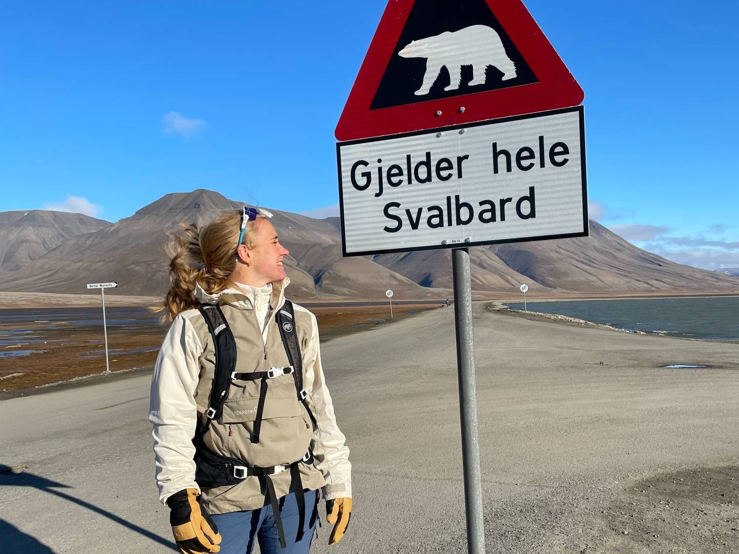 NY ROLLE: I ett år jobber advokat Emilie Melbø Kristoffersen fra hjemmekontor på Svabard. Nå har hun blitt senioradvokat i Berngaard. | Foto: Privat